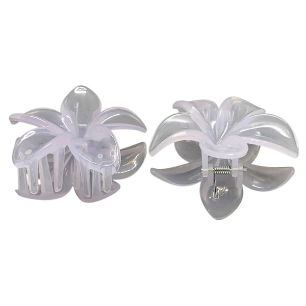 HAIRSTORY Sun UV Color Changing Double Sided Flower Orchid Hair Clip Clamp