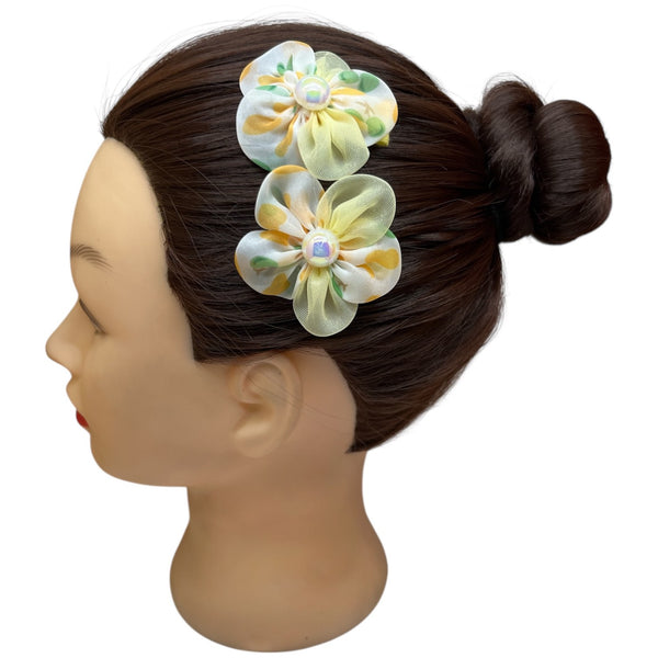 HAIRSTORY Mini Flower Pearl Charm Pin Curl