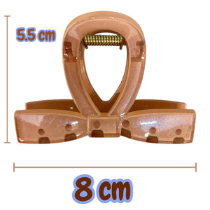 HAIRSTORY D902 Shimmer Charm Knot Hair Claw Clamp