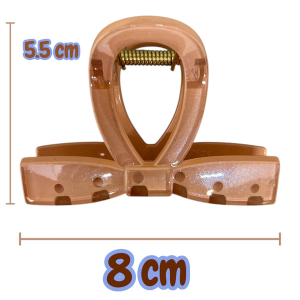 HAIRSTORY D902 Shimmer Charm Knot Hair Claw Clamp