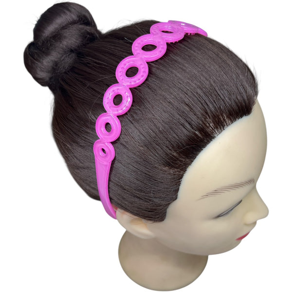 HAIRSTORY T062 Shimmer Round Holes Headband