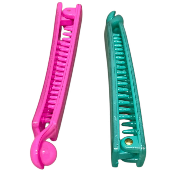 HAIRSTORY B121 Shimmer Plain Banana Clamp Clip