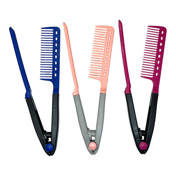 HAIRSTORY D6028 CURLING/STRAIGHT STYLING COMB RANDOM COLOR