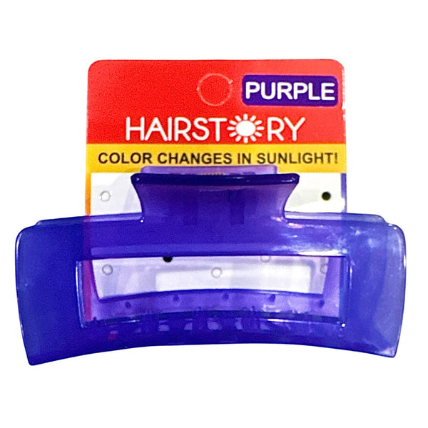HAIRSTORY Sun UV Color Changing Rectangular Classic Hair Clip Clamp