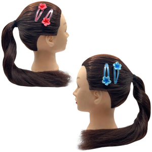 HAIRSTORY Transparent Plumeria Flower Snap Clip (#13-TPF)