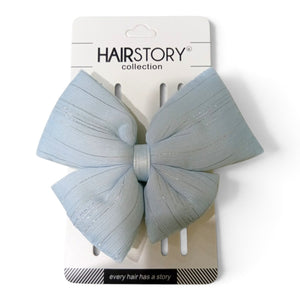 HAIRSTORY Bow Shimmer Silver Details