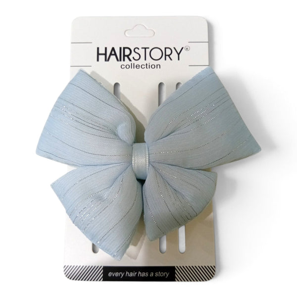 HAIRSTORY Bow Shimmer Silver Details