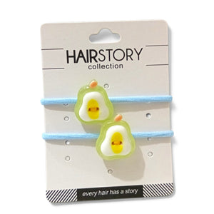 HAIRSTORY Assorted Fruit Charm Hair Ties