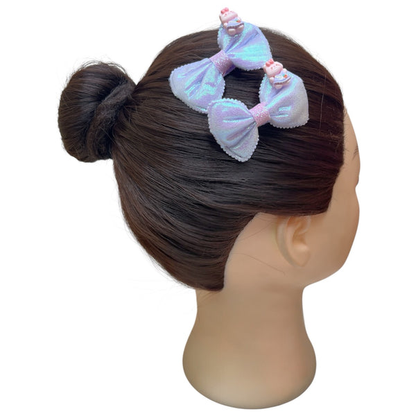 HAIRSTORY Metallic Animal Ribbon Charm Pin Curl (001-MRA)