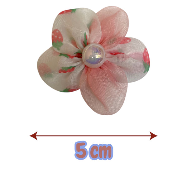 HAIRSTORY Mini Flower Pearl Charm Pin Curl