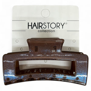 HAIRSTORY D688 SHIMMER Rectangular Hair Claw Clamp Clip