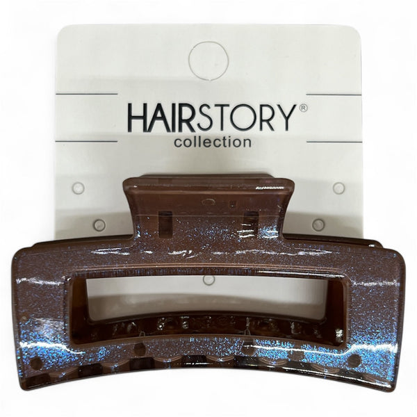 HAIRSTORY D688 SHIMMER Rectangular Hair Claw Clamp Clip