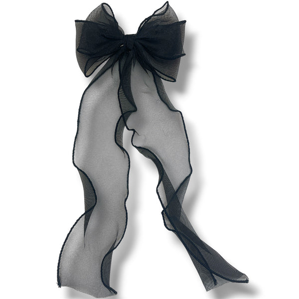 HAIRSTORY #210-3 Ribbon Long Bow Mesh/Lining