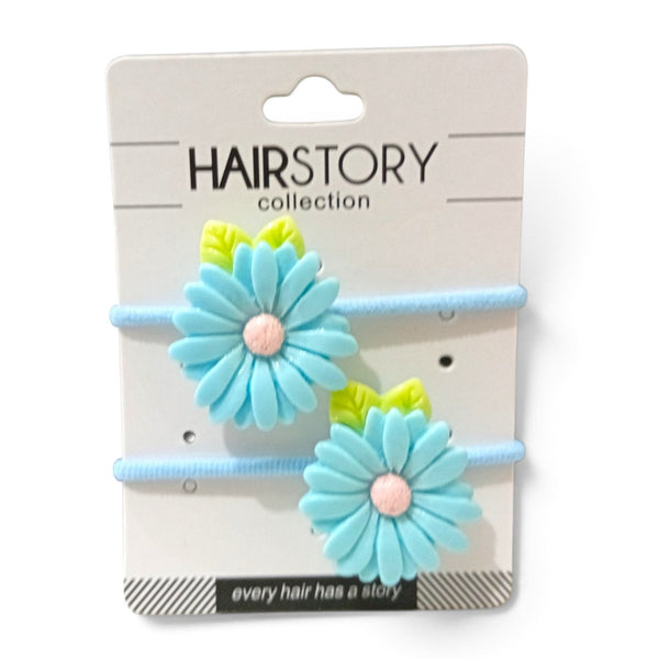 HAIRSTORY Pastel Daisy Charm Hair Tie