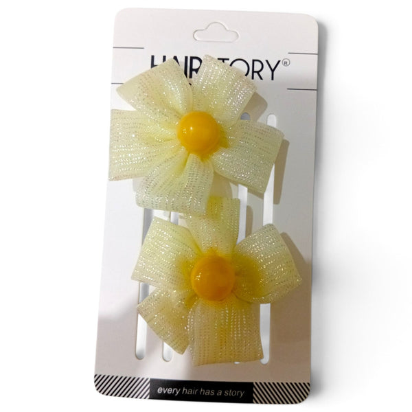 HAIRSTORY Organza Flower Hair Clip