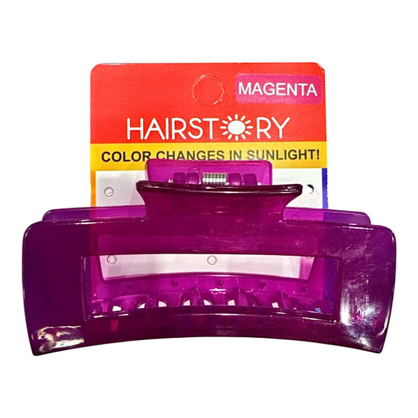 HAIRSTORY Sun UV Color Changing Rectangular Classic Hair Clip Clamp