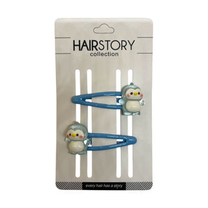 HAIRSTORY Teddy Bear Charm Snap Clip (#21-T)
