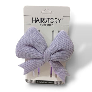 HAIRSTORY Cute Pastel Color Lurex Fabric Hair Clip
