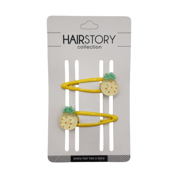 HAIRSTORY Crystal Fruit Colorful Charm Snap Clip (#13-CFC)