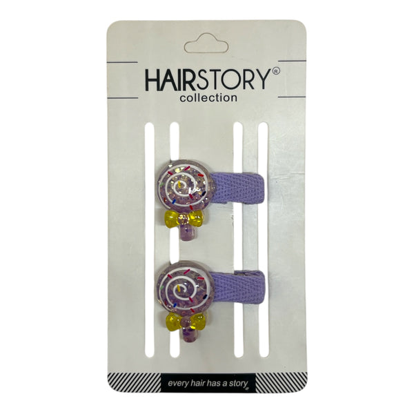 HAIRSTORY Lollipop Charm Snap Clip (001-L)