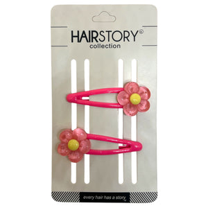 HAIRSTORY Flower Colorful Bean Snap clip (#21-F)