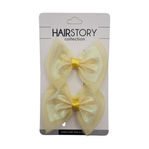 HAIRSTORY Metallic Ribbon Pin Curl (001-MR)