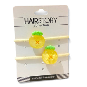 HAIRSTORY Assorted Fruit Charm Hair Ties