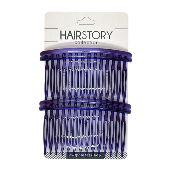 HAIRSTORY Y3034/A008 Basic Small Double Line Side Comb