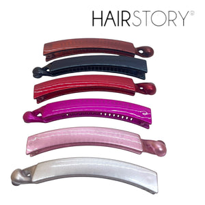 HAIRSTORY CHROME Plain Banana Clamp Clip