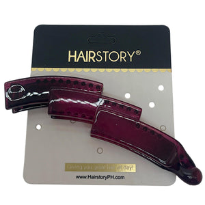 HAIRSTORY France Multi-Color Zigzag Banana Clamp
