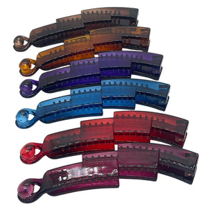 HAIRSTORY France Multi-Color Zigzag Banana Clamp