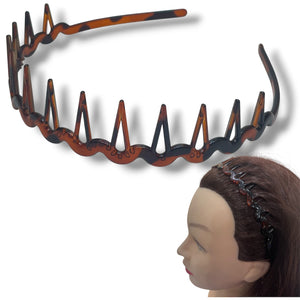 HAIRSTORY  B70-B71 Black & Brown Collection Multi-Design Headband