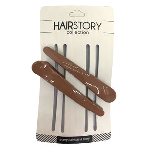 HAIRSTORY Muted Duckbill Salon Parlor Sectioning Hair Clip (C-096)