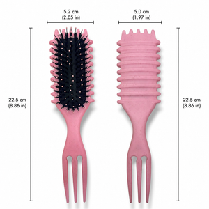 HAIRSTORY #9041 2in1 Defining Styling Brush Double Edges Rectangle Random Color