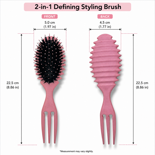 HAIRSTORY #9040 Defining Styling Brush Double Edges Oval Random Color