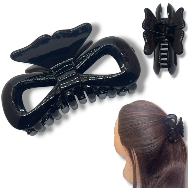 HAIRSTORY D429-Y9432  Classic Black Hair Claw Clip Collection