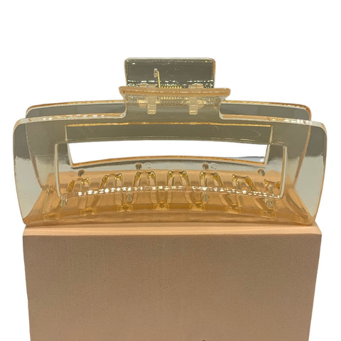 HAIRSTORY Crystal Jumbo Rectangular Hair Claw Clamp - D705 Crystal