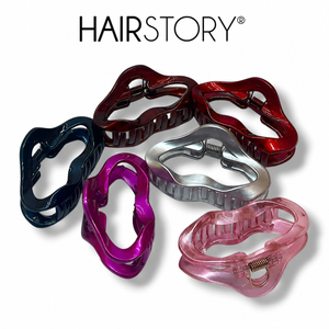 HAIRSTORY D829 CHROME Cloud Hair Claw Clip