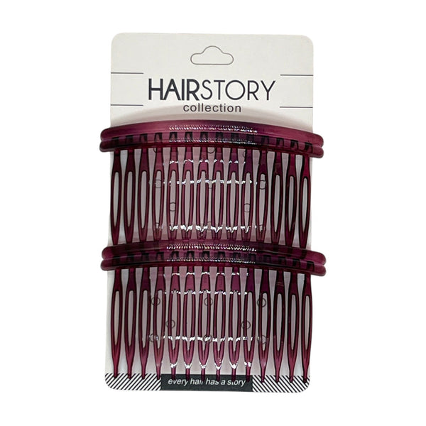 HAIRSTORY Y3034/A008 Basic Small Double Line Side Comb
