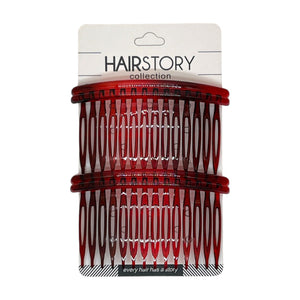 HAIRSTORY Y3034/A008 Basic Small Double Line Side Comb