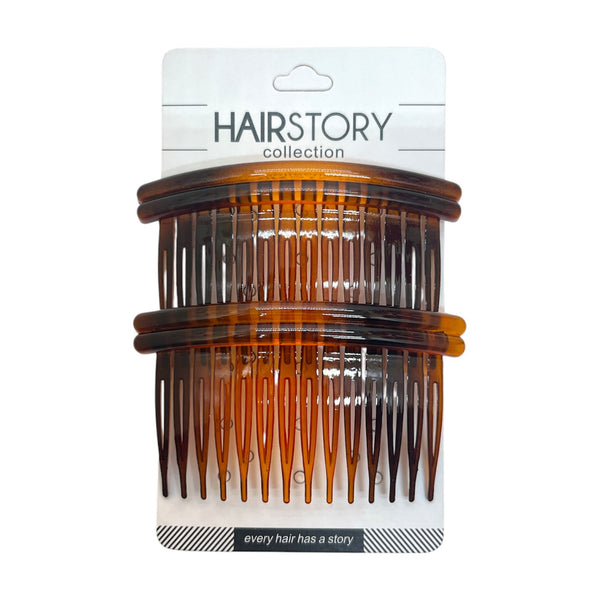 HAIRSTORY Y3034/A008 Basic Small Double Line Side Comb