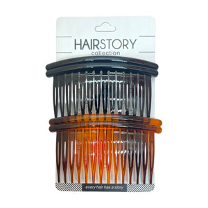 HAIRSTORY Y3034/A008 Basic Small Double Line Side Comb