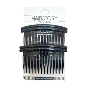 HAIRSTORY Y3034/A008 Basic Small Double Line Side Comb