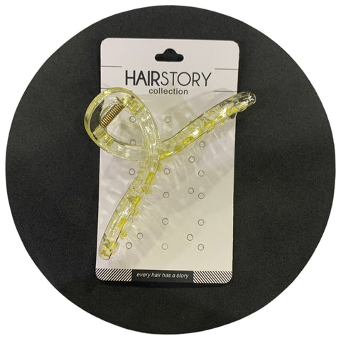 HAIRSTORY CLEAR Classic Knot Hair Claw Clamp Clip - D686