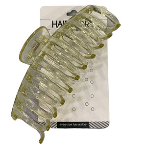 HAIRSTORY  CLEAR Jumbo Big Claw Hair Clamp Clip - D651