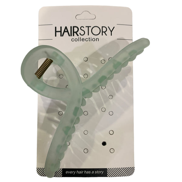 HAIRSTORY FROSTED Classic Knot Hair Claw Clamp Clip - D686