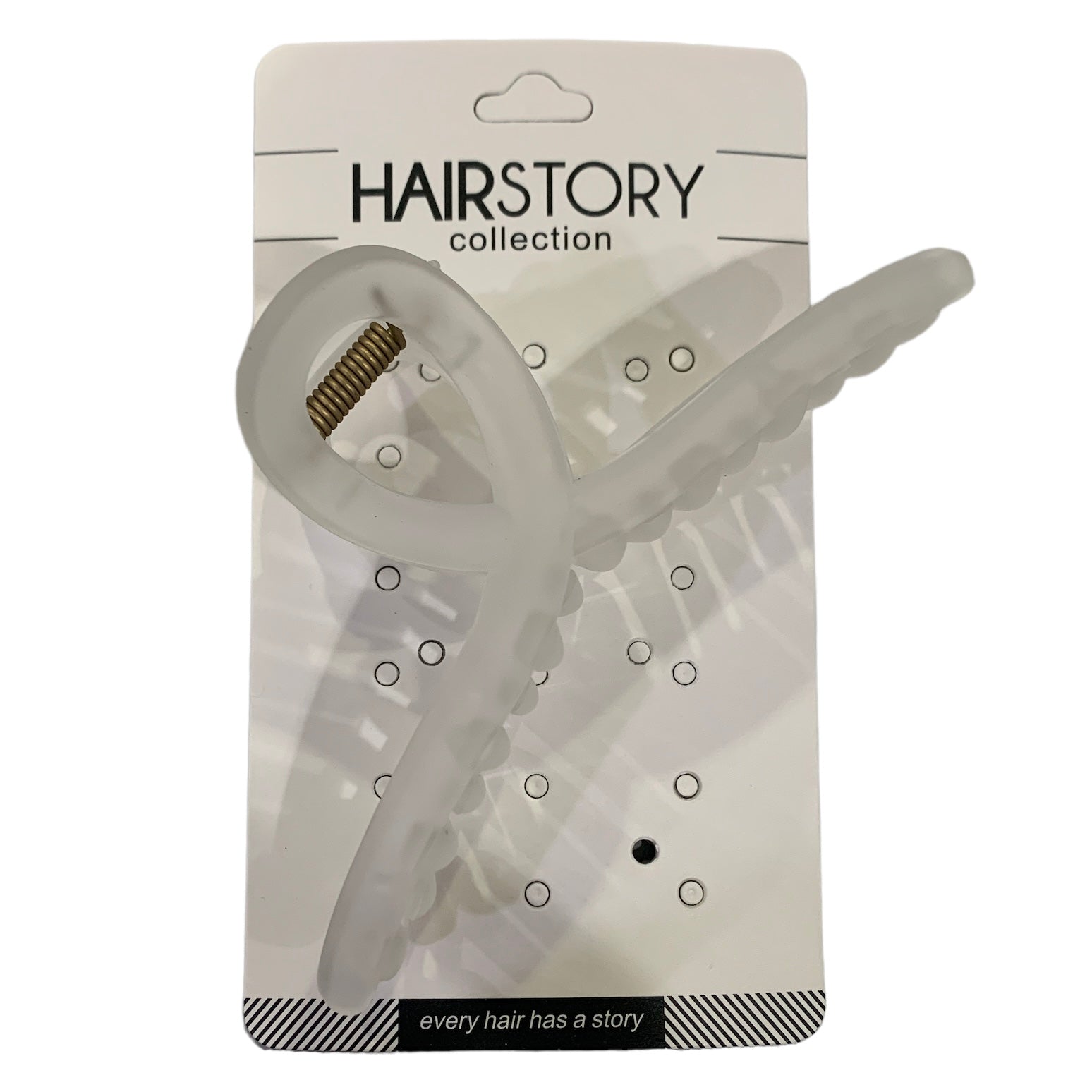 HAIRSTORY FROSTED Classic Knot Hair Claw Clamp Clip - D686