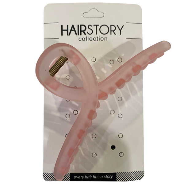 HAIRSTORY FROSTED Classic Knot Hair Claw Clamp Clip - D686