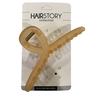 HAIRSTORY FROSTED Classic Knot Hair Claw Clamp Clip - D686