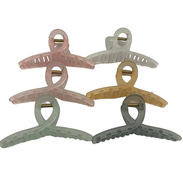 HAIRSTORY FROSTED Classic Knot Hair Claw Clamp Clip - D686